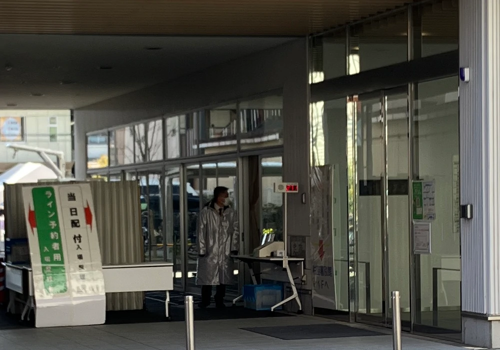 西宮税務署様　確定申告会場　受付発券機　自動窓口受付機をレンタルしました