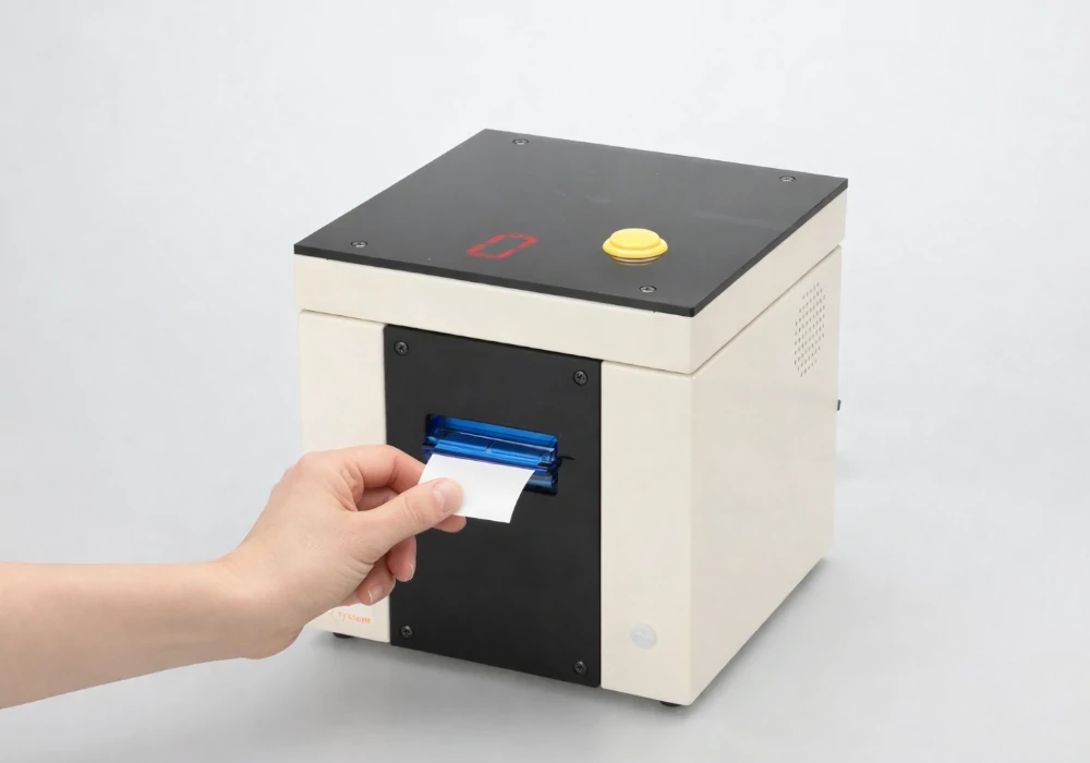 受付発券機で待ち時間を公平にするイメージ